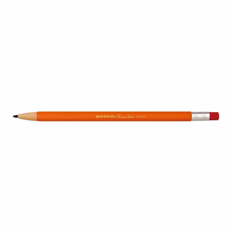 Notable Designs Penco Passers Mate Pencil: Red Orange