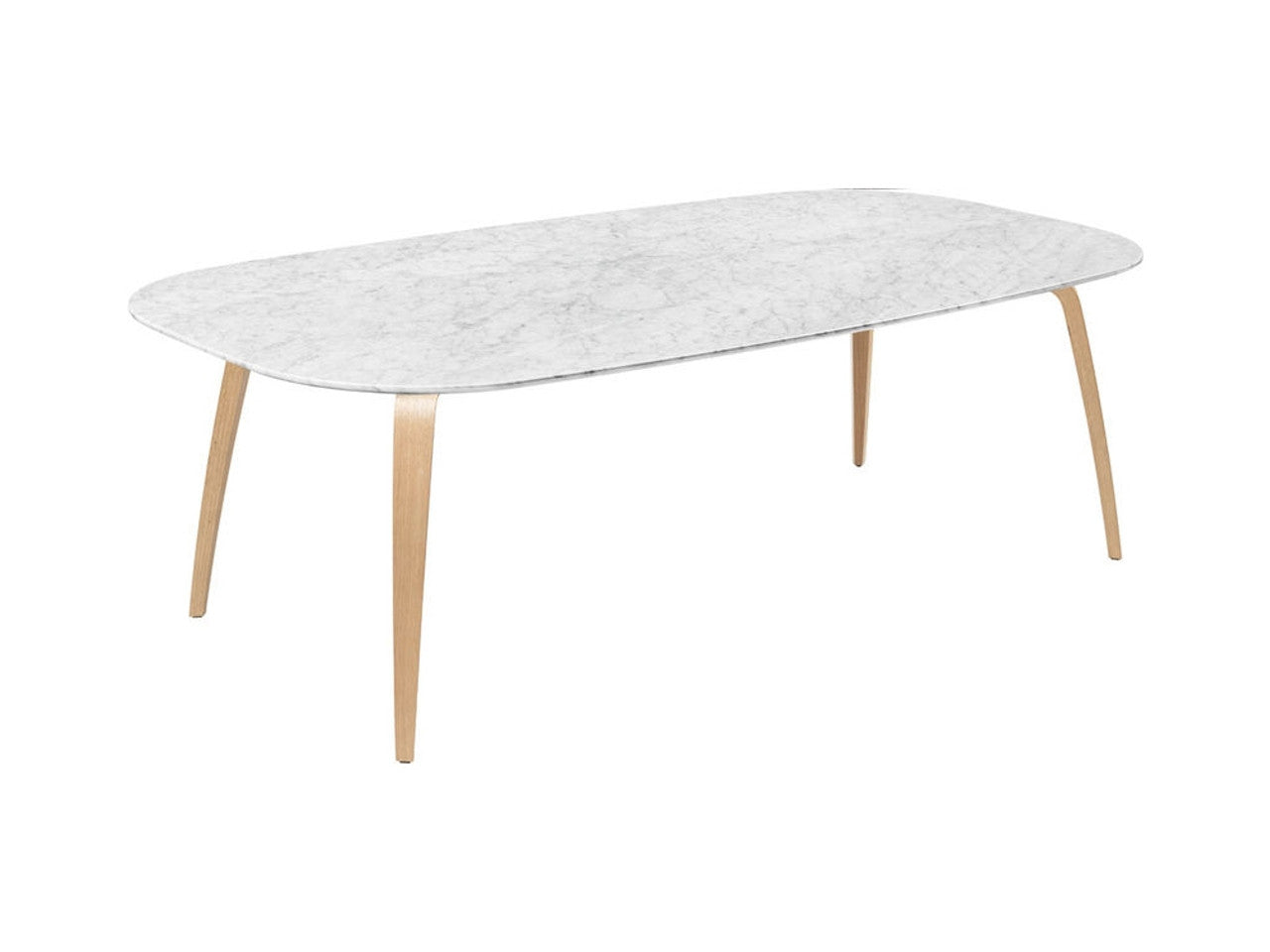 GUBI Dining Table - Elliptical Marble top