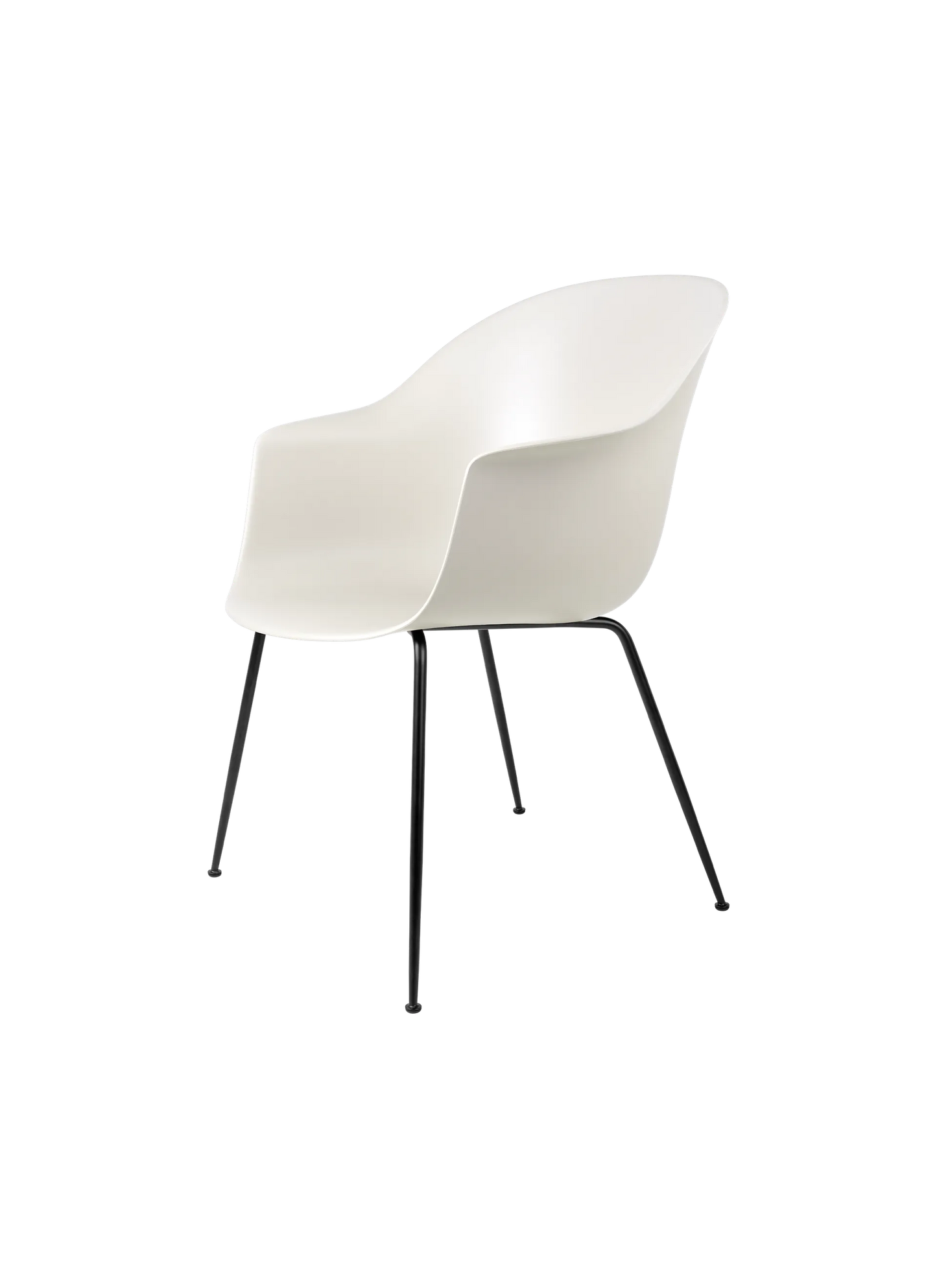 GUBI Bat Dining Chair: Un-Upholstered, Conic base