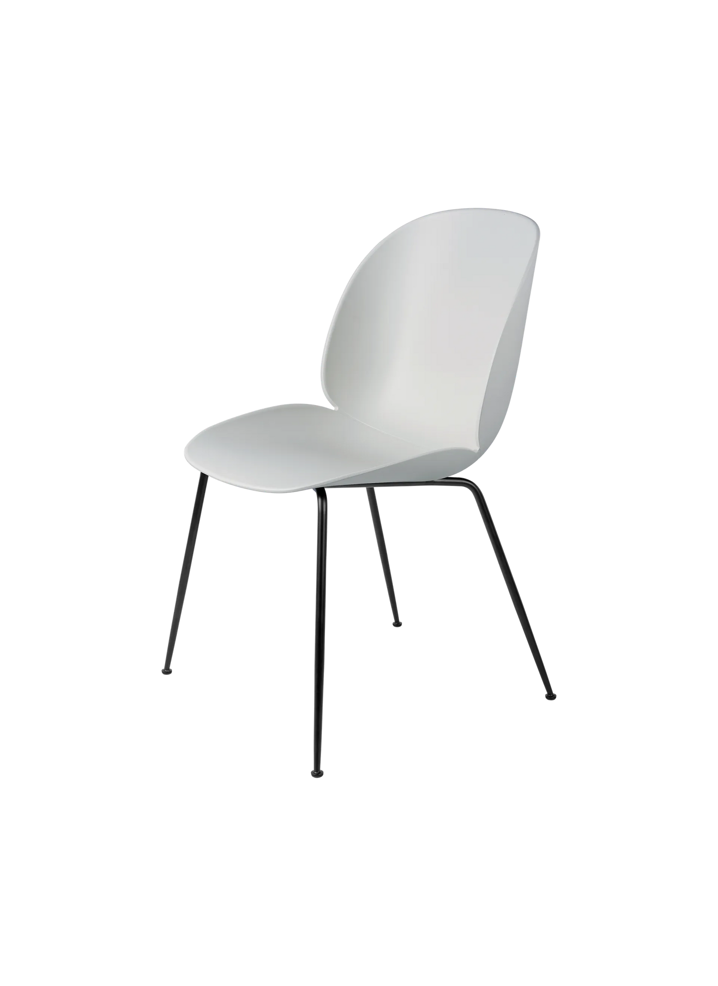 GUBI Beetle Dining Chair Unupholstered Black Conic Base