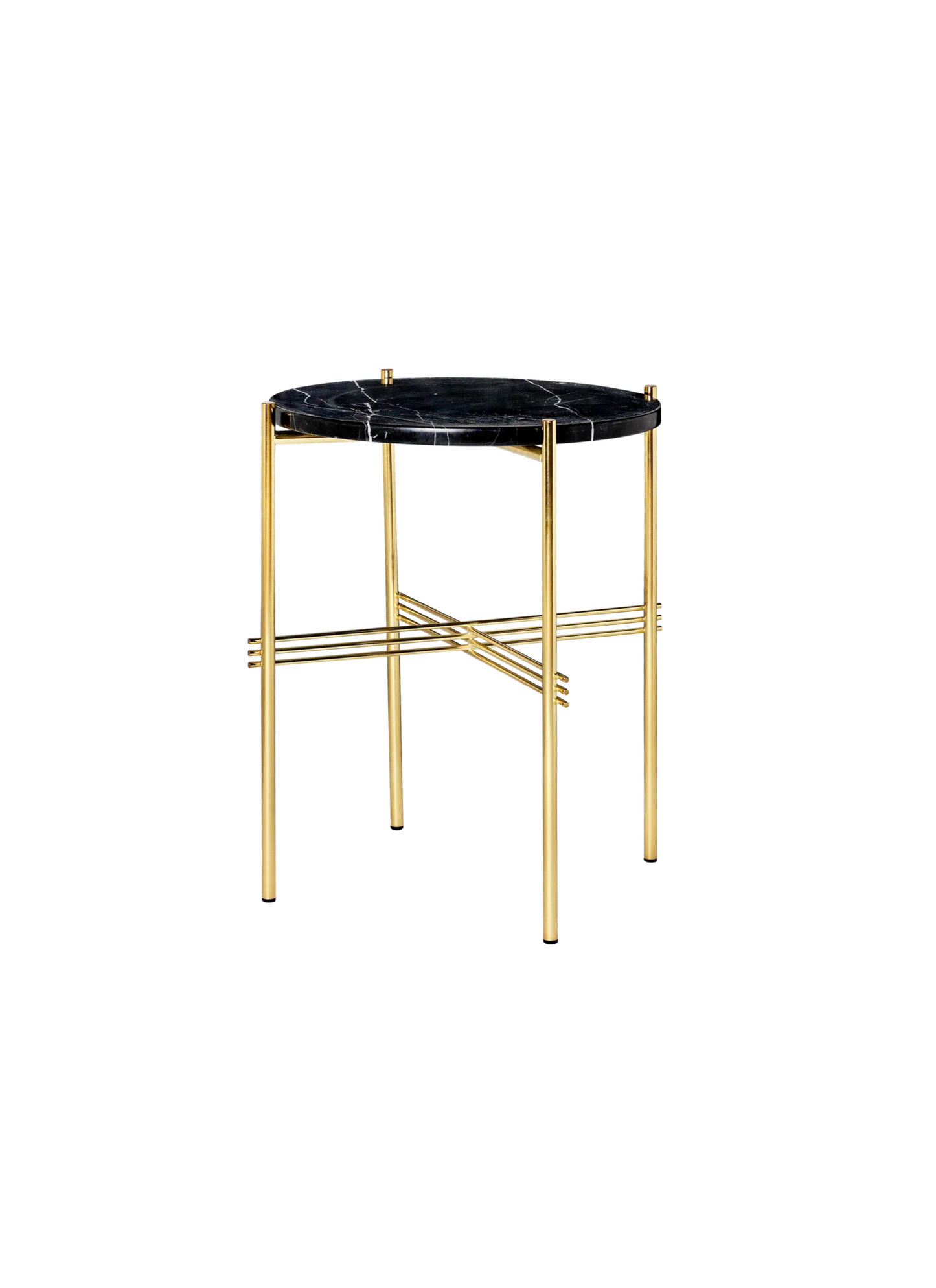 GUBI TS Coffee Table - Dia. 40 - Brass Base