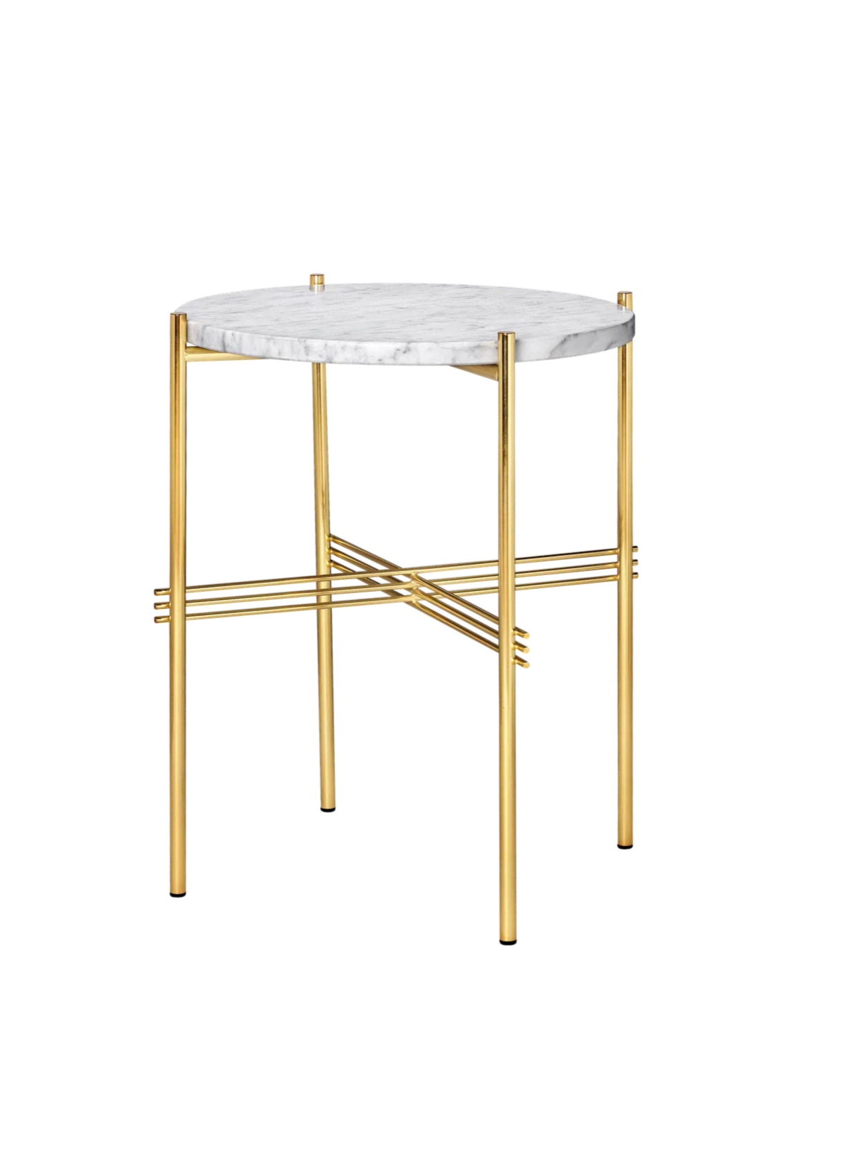 GUBI TS Coffee Table - Dia. 40 - Brass Base