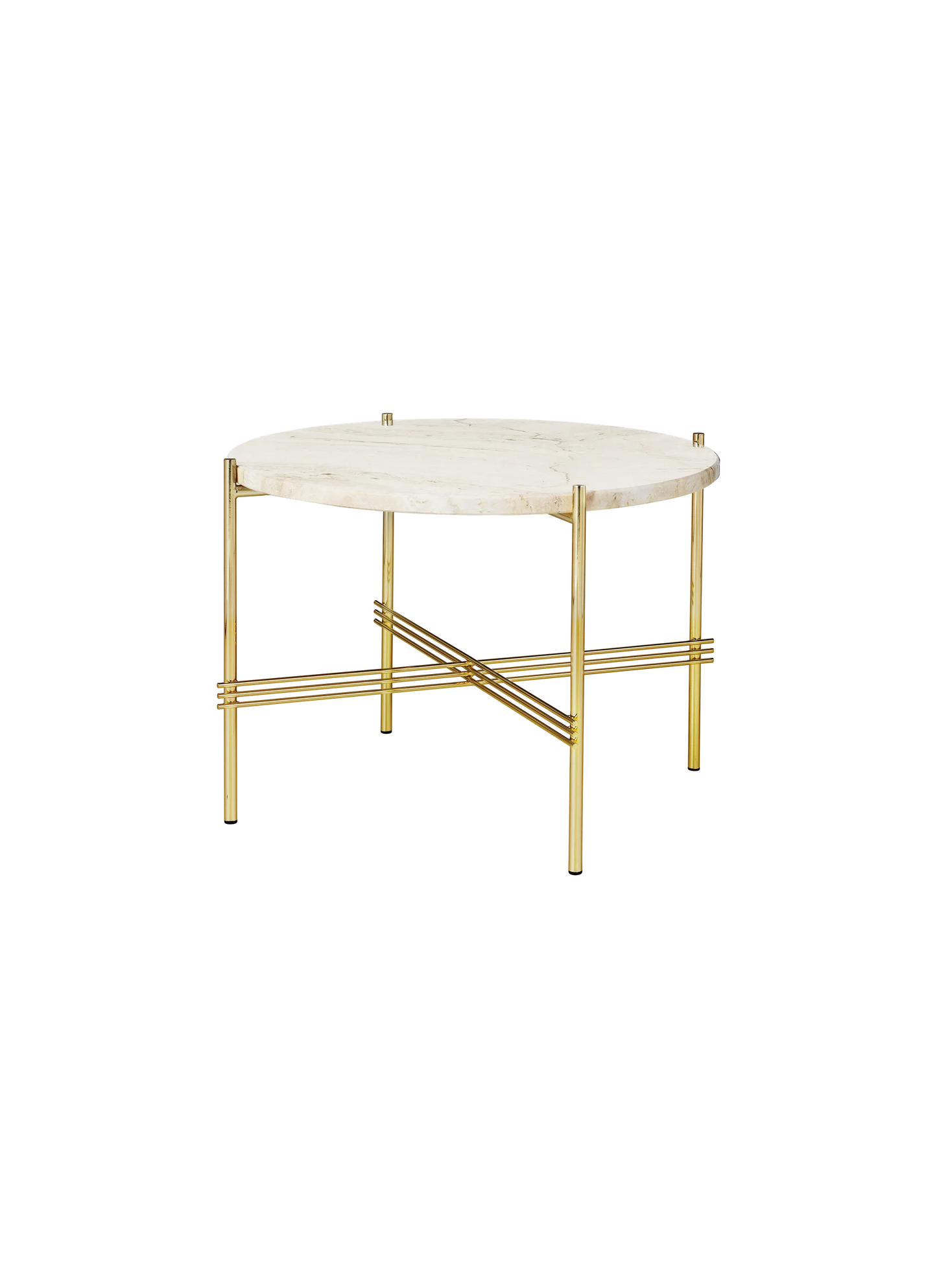 GUBI TS Coffee Table - Dia. 55 - Brass Base