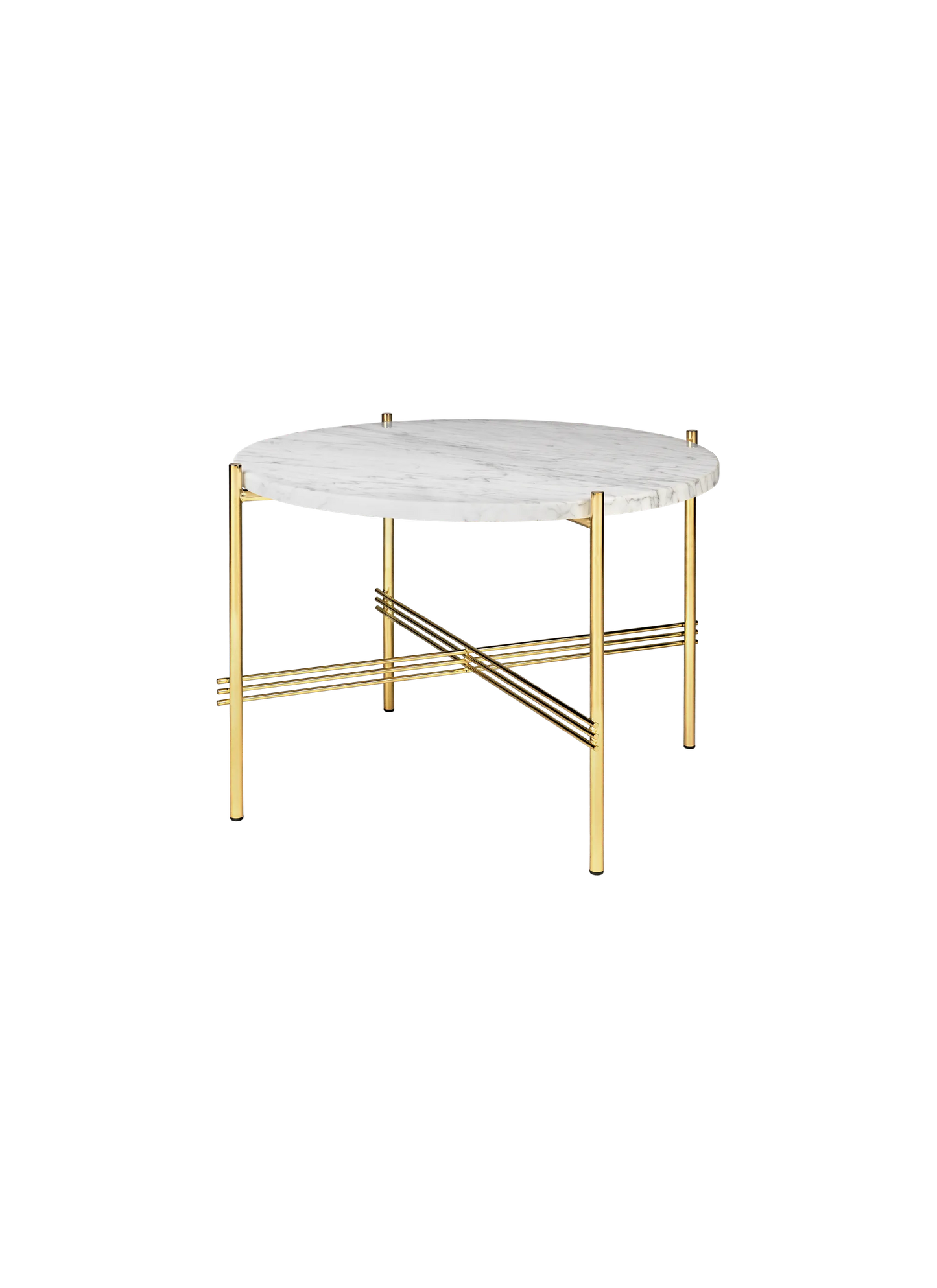 GUBI TS Coffee Table - Dia. 55 - Brass Base