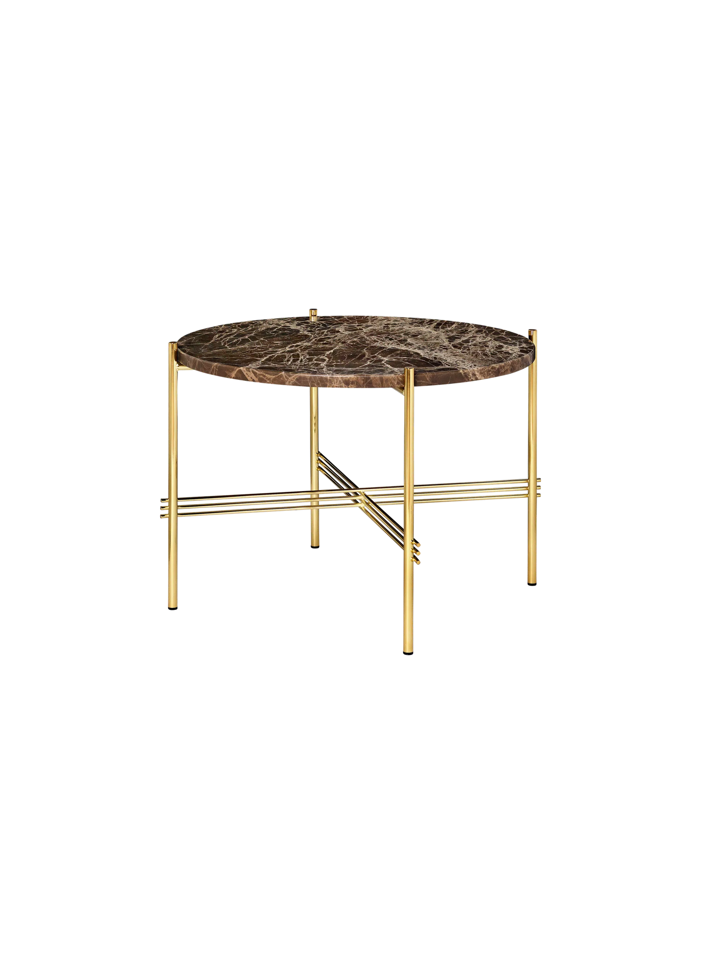GUBI TS Coffee Table - Dia. 55 - Brass Base
