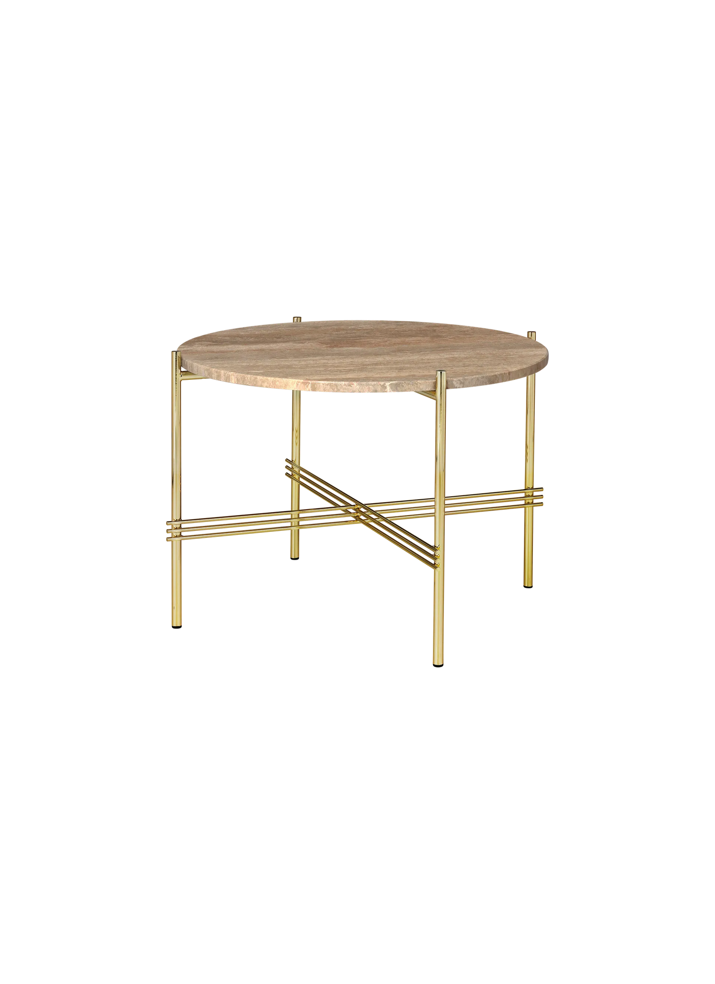 GUBI TS Coffee Table - Dia. 55 - Brass Base
