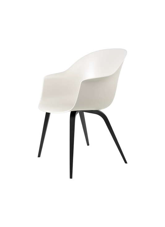 GUBI Bat Dining Chair - Black Wooden Base