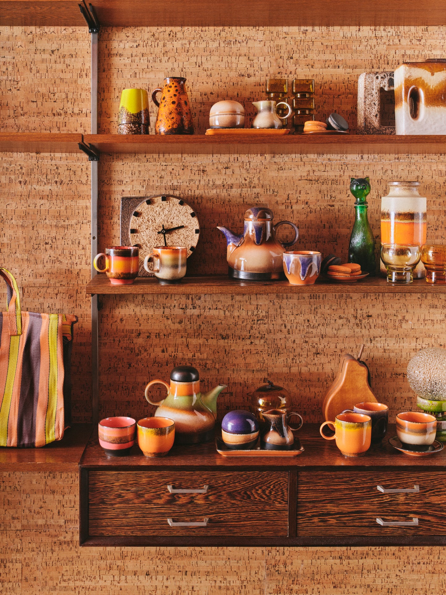 HKLiving 70s Ceramics: Café Mugs - Brazil