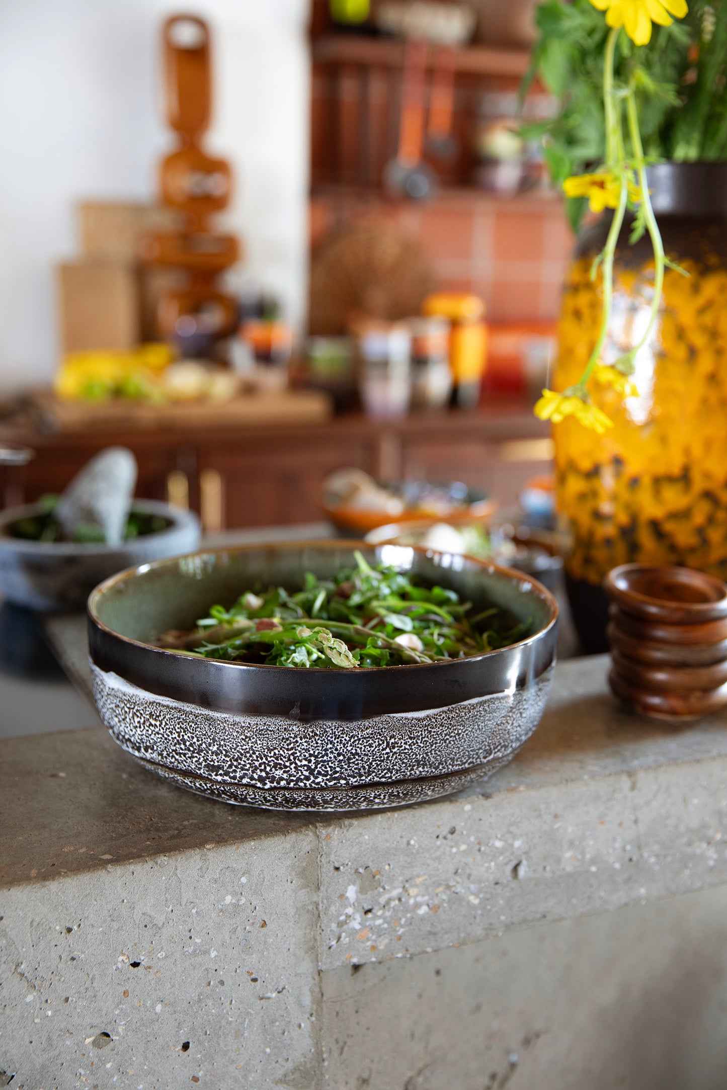 HKLiving 70s Ceramics: Salad Bowl