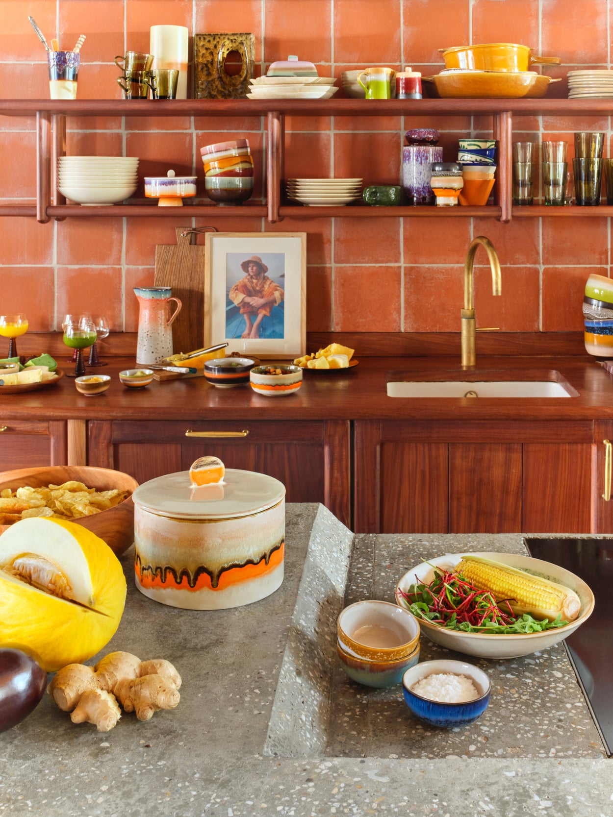 HKLiving 70s Ceramics: Cookie Jar - Burst