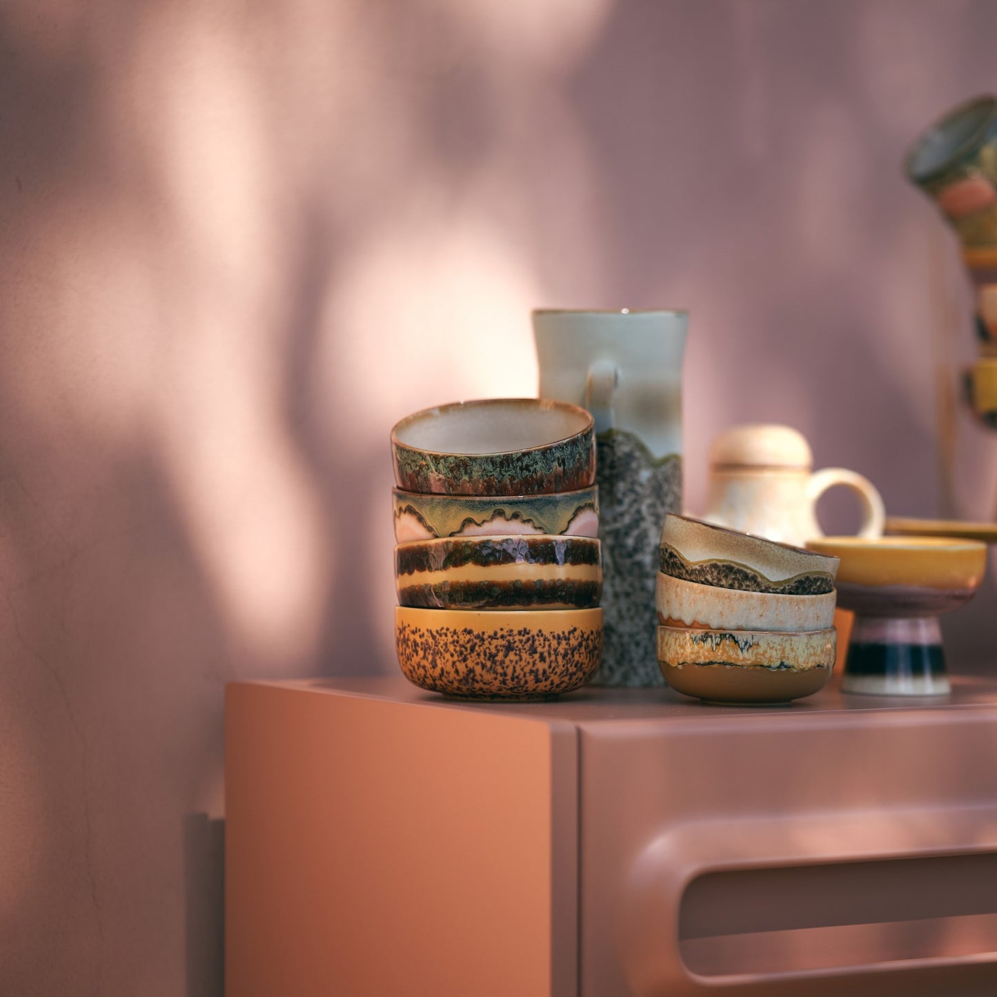 HKLiving 70s Ceramics: Tapas Bowls - Drift