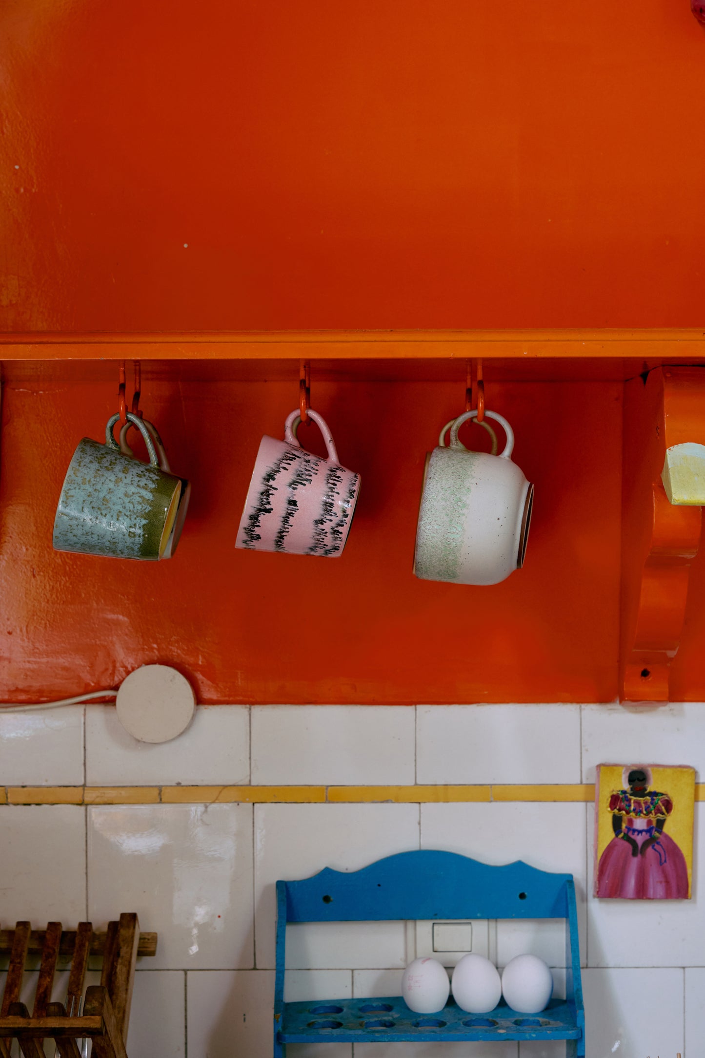 HKLiving 70s Ceramics: Cappuccino Mugs - Dada