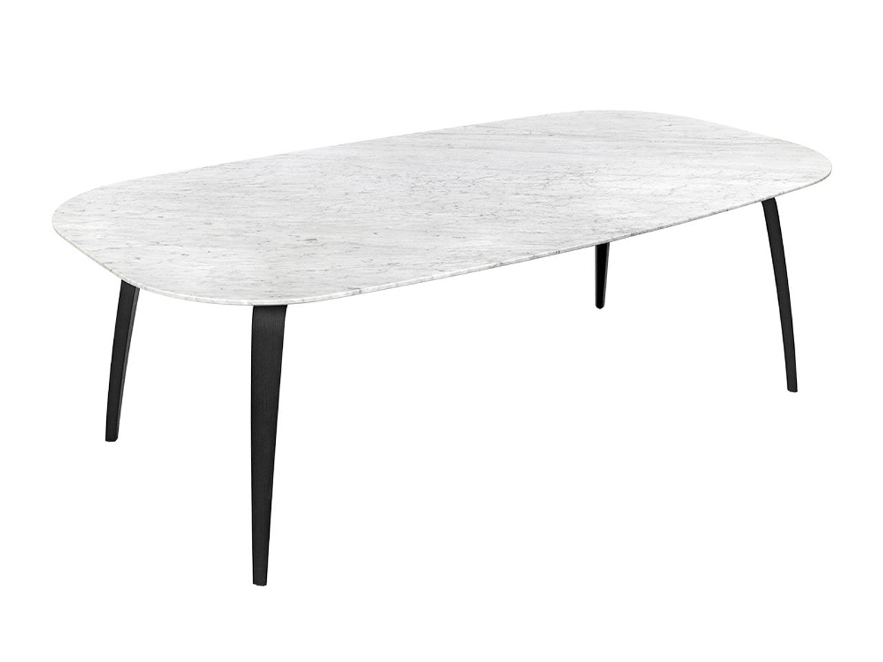 GUBI Dining Table - Elliptical Marble top