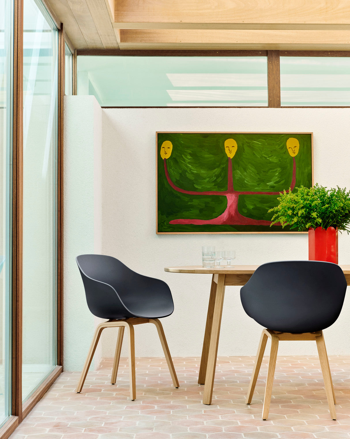 Hay Triangle Leg Dining Table