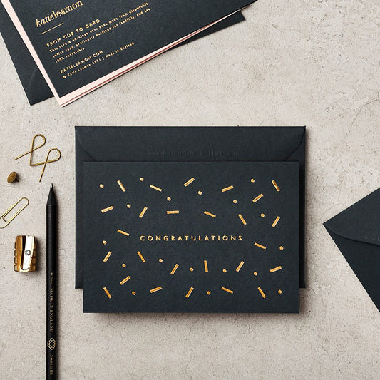 Katie Leamon Congrats Confetti Foil Card