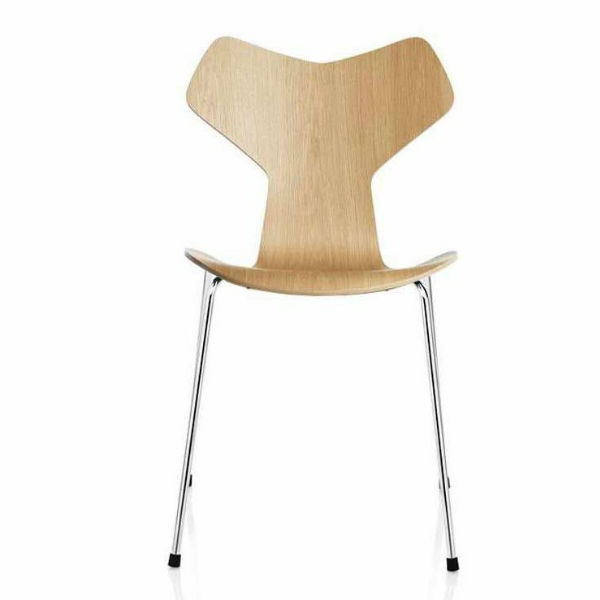 Fritz Hansen Grand Prix Chair Chromed Steel Base