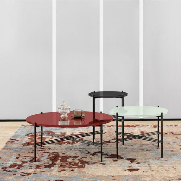 GUBI TS Coffee Table - Dia. 40 - Polished Steel base