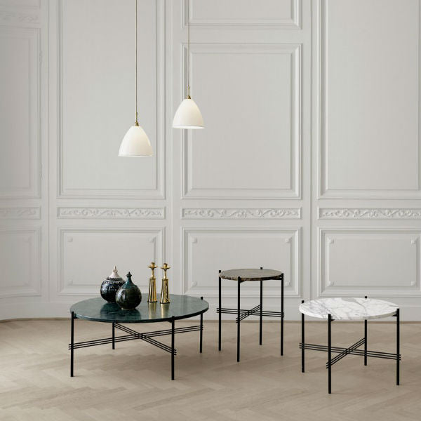 GUBI TS Coffee Table - Dia. 40 - Polished Steel base