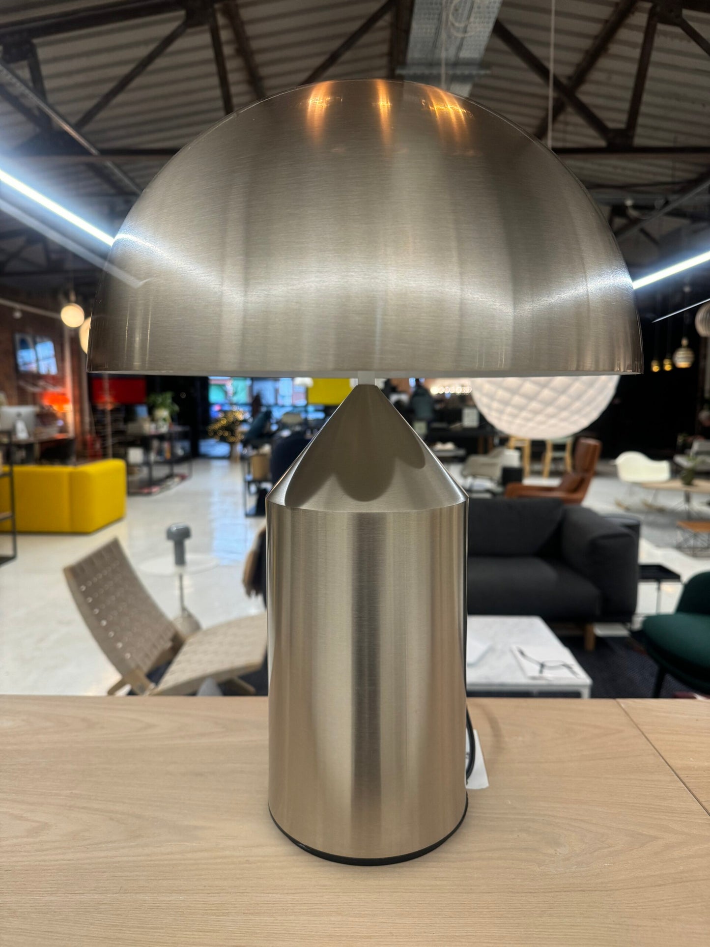 Oluce Atollo 239 Table Lamp Gold Ex-display