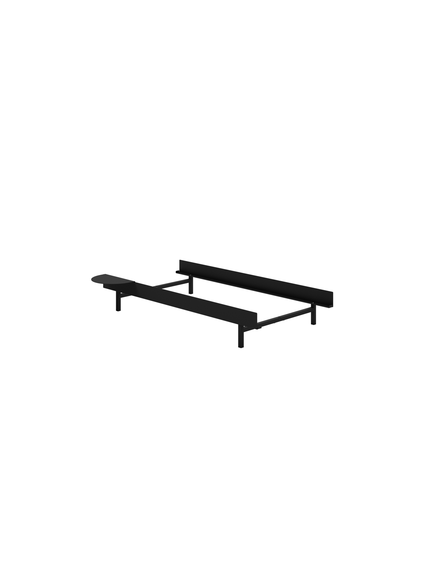 Moebe Bed: 90cm Low