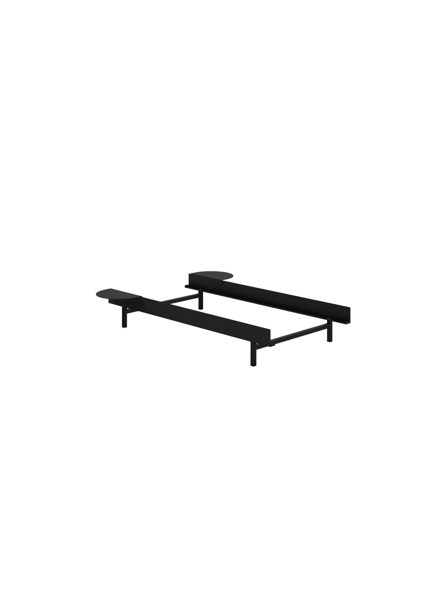Moebe Bed: 90cm Low