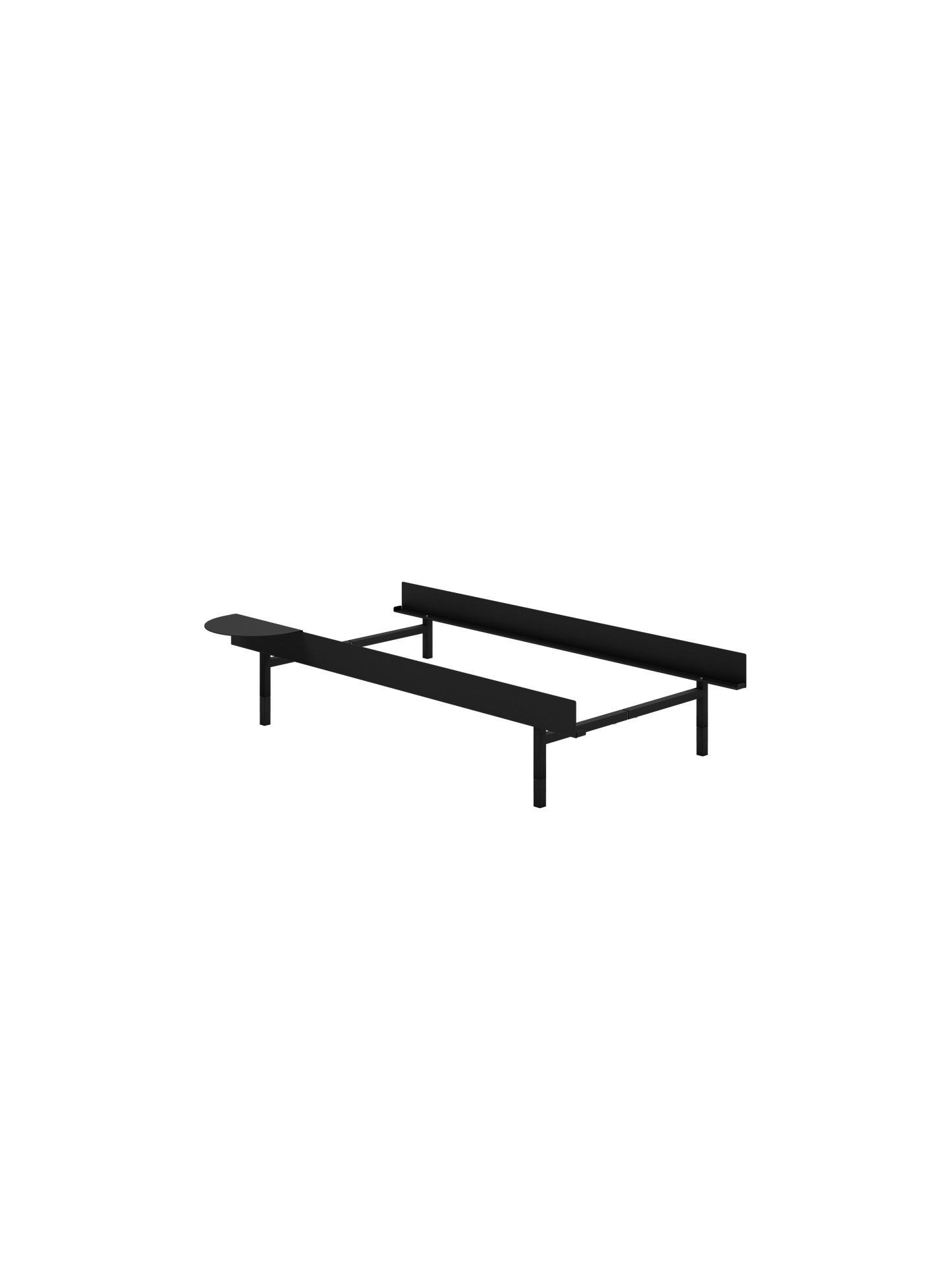 Moebe Bed: 90cm High