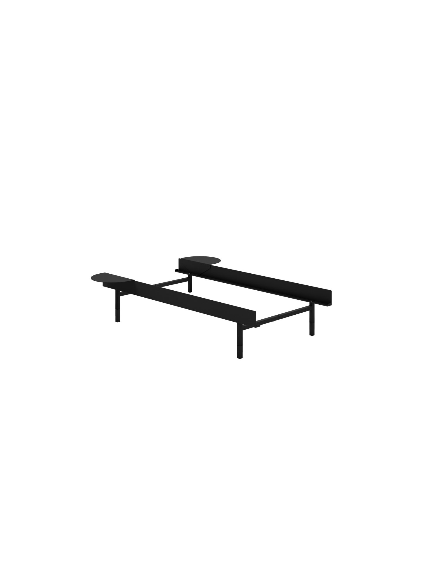 Moebe Bed: 90cm High