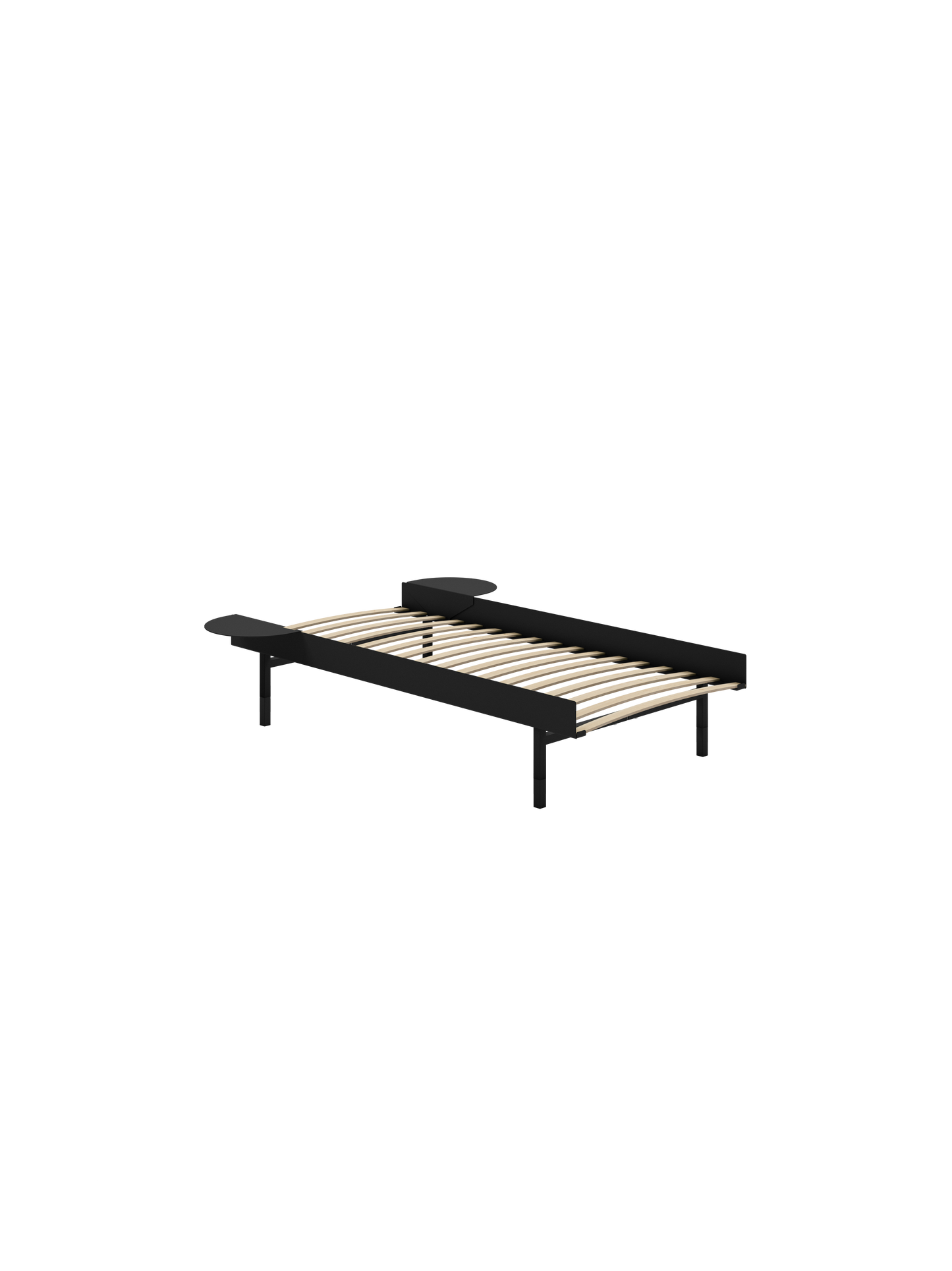 Moebe Bed: 90cm High