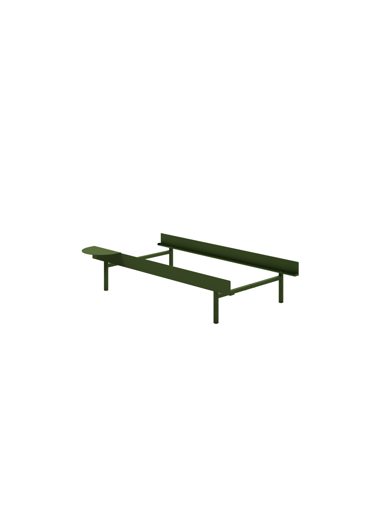 Moebe Bed: 90cm High