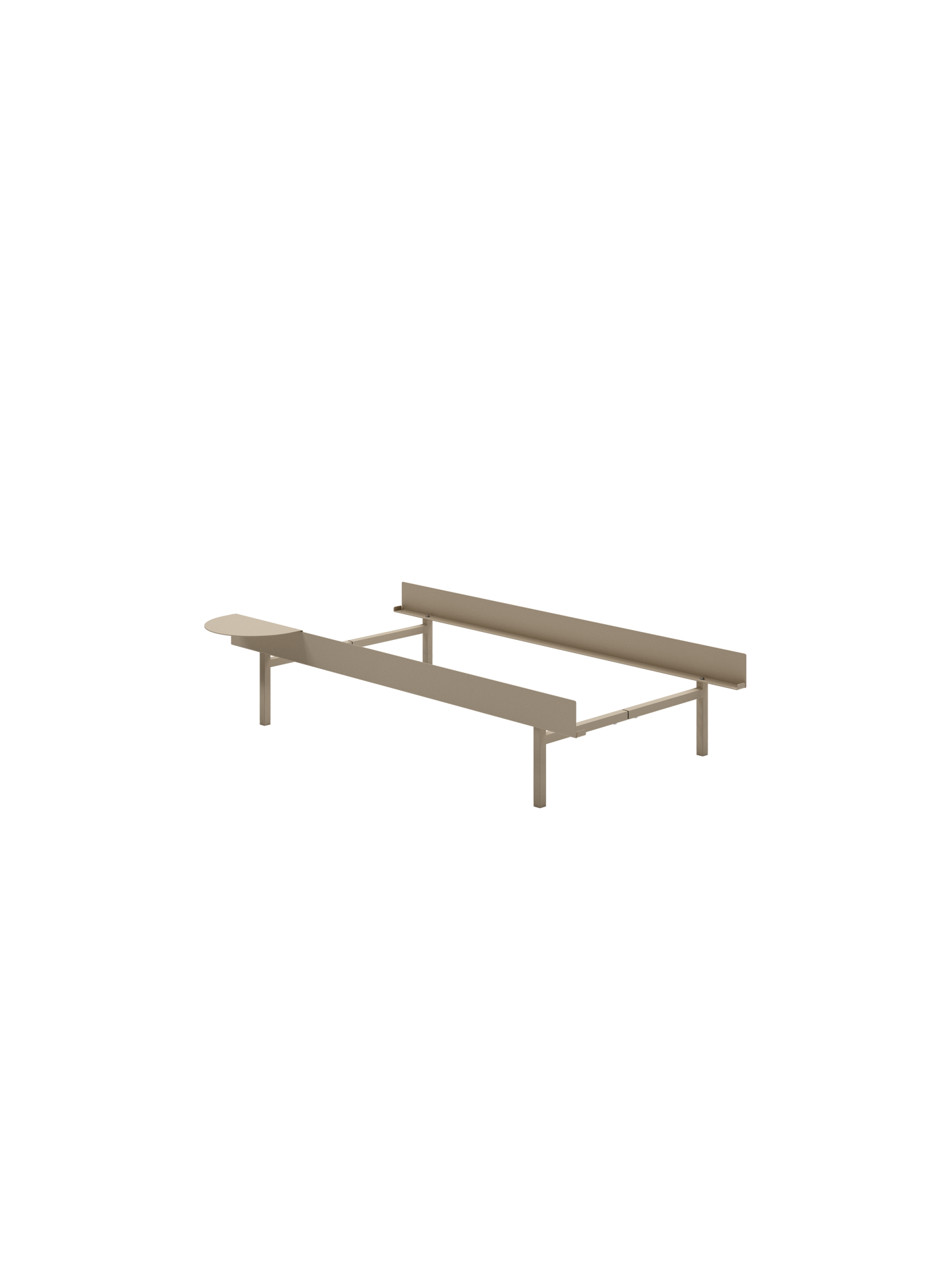 Moebe Bed: 90cm High