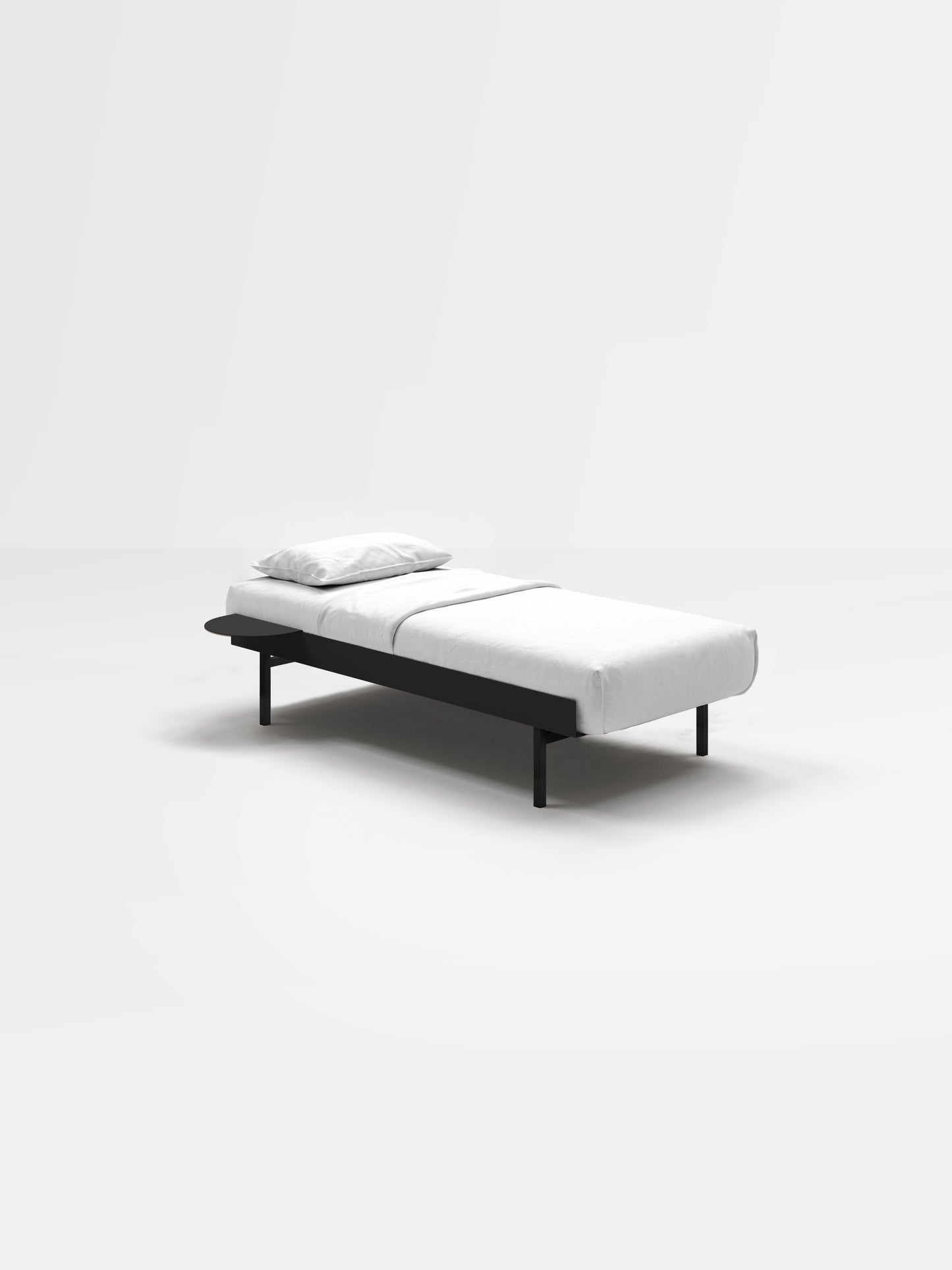 Moebe Bed: 90cm High