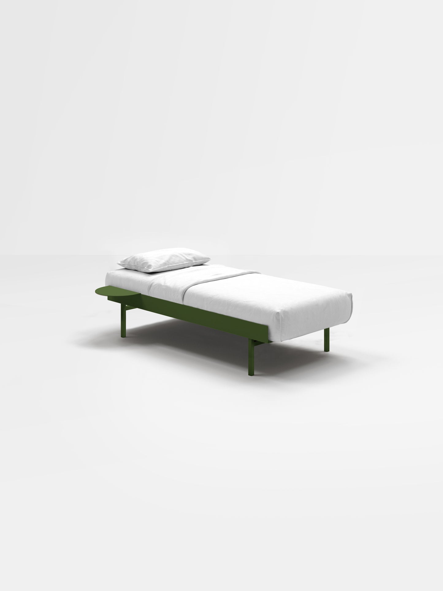 Moebe Bed: 90cm High
