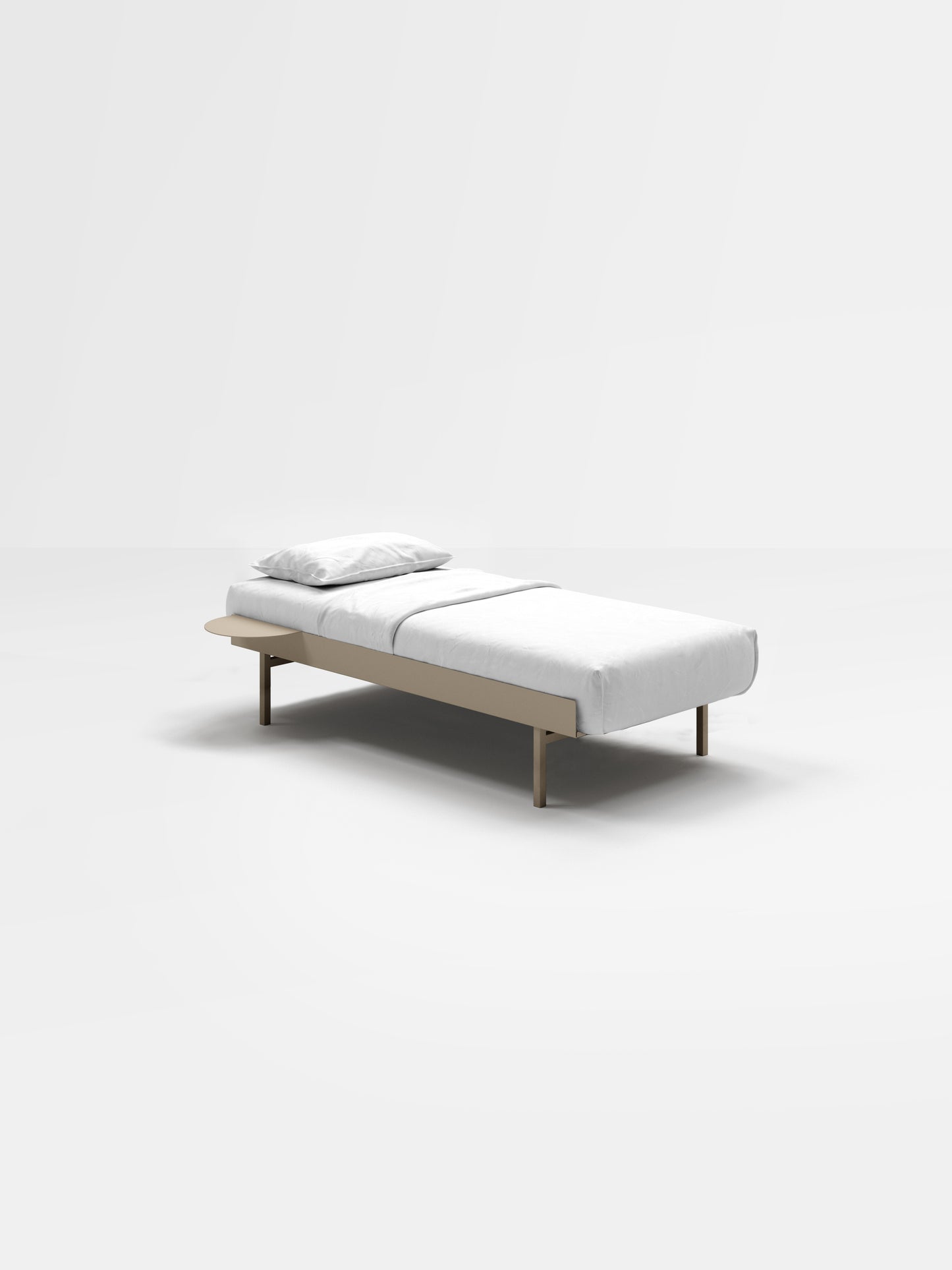 Moebe Bed: 90cm High