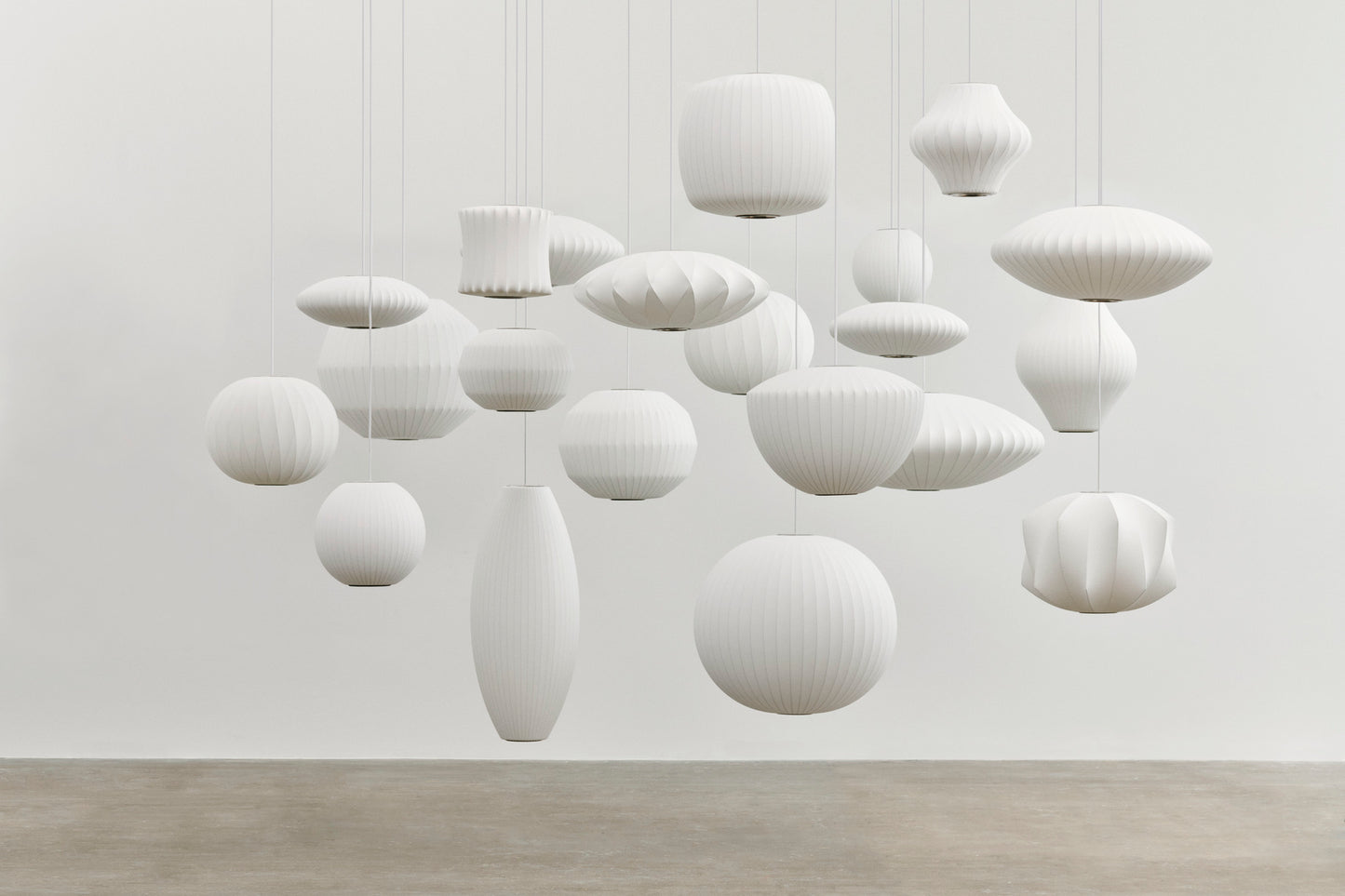 Hay Nelson 'Saucer Crisscross' Bubble Pendant Light