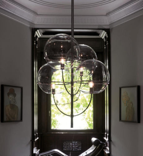 Oluce Lyndon Pendant Light - Chrome Plated