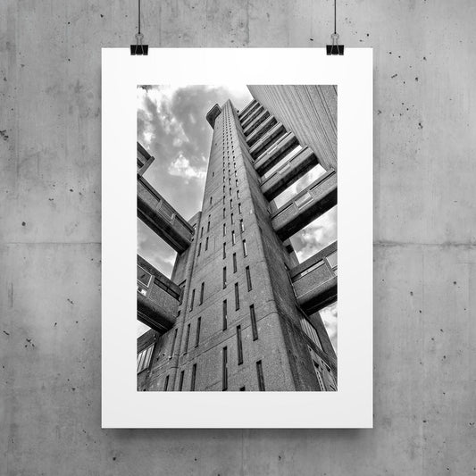 Spaceplay Trellick Tower - Staircore Look Up Print