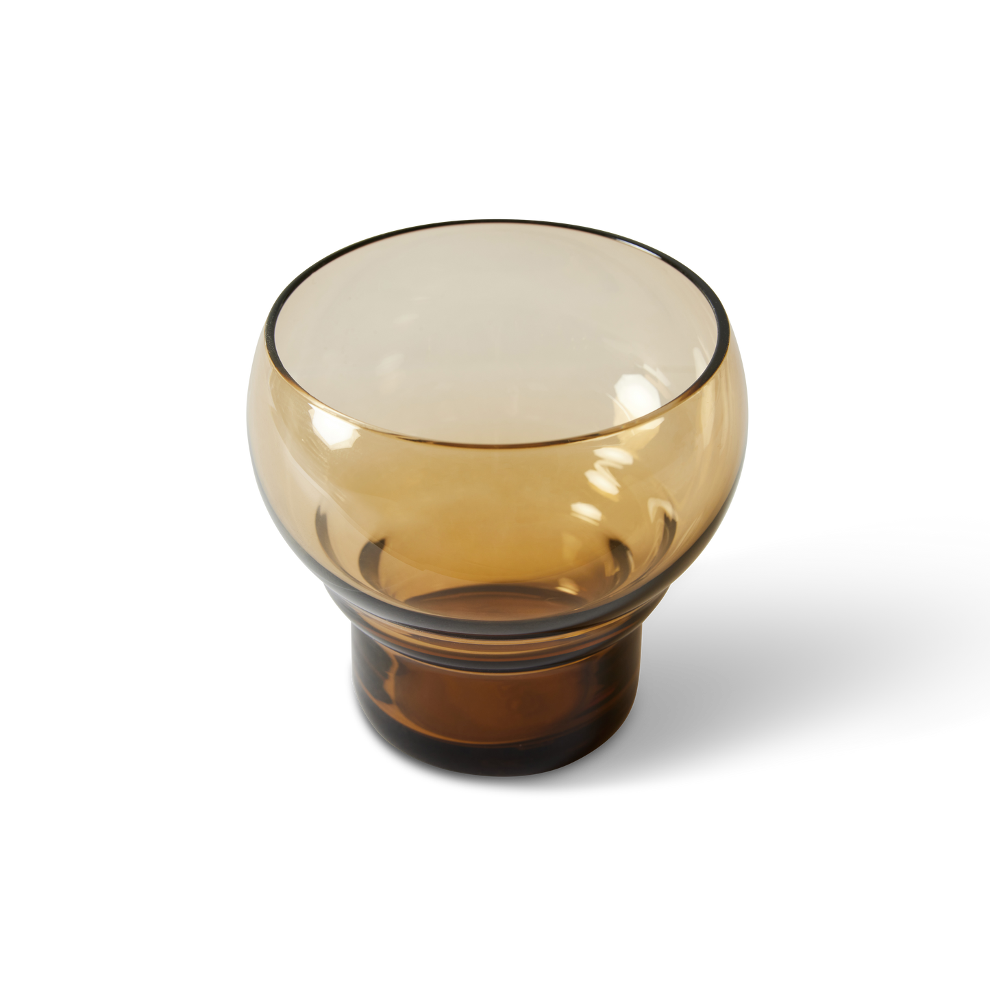 HKLiving 70s Bulb Glasses: Amber, set of 4