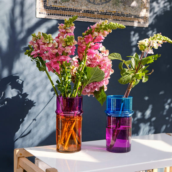 Hay Moroccan Vase Pink and Blue Small