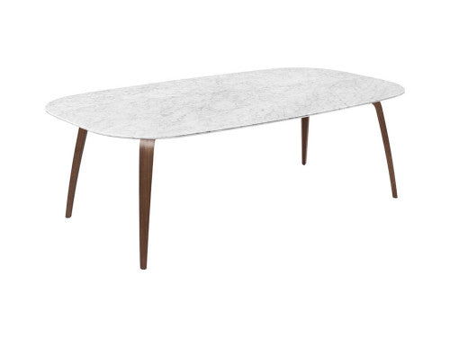 GUBI Dining Table - Elliptical Marble top