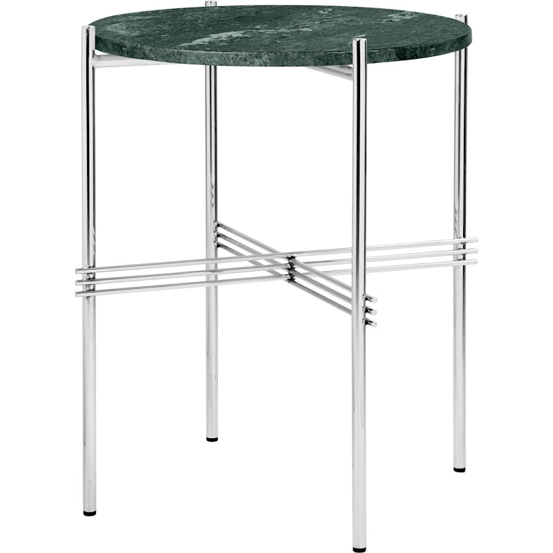 GUBI TS Coffee Table - Dia. 40 - Polished Steel base