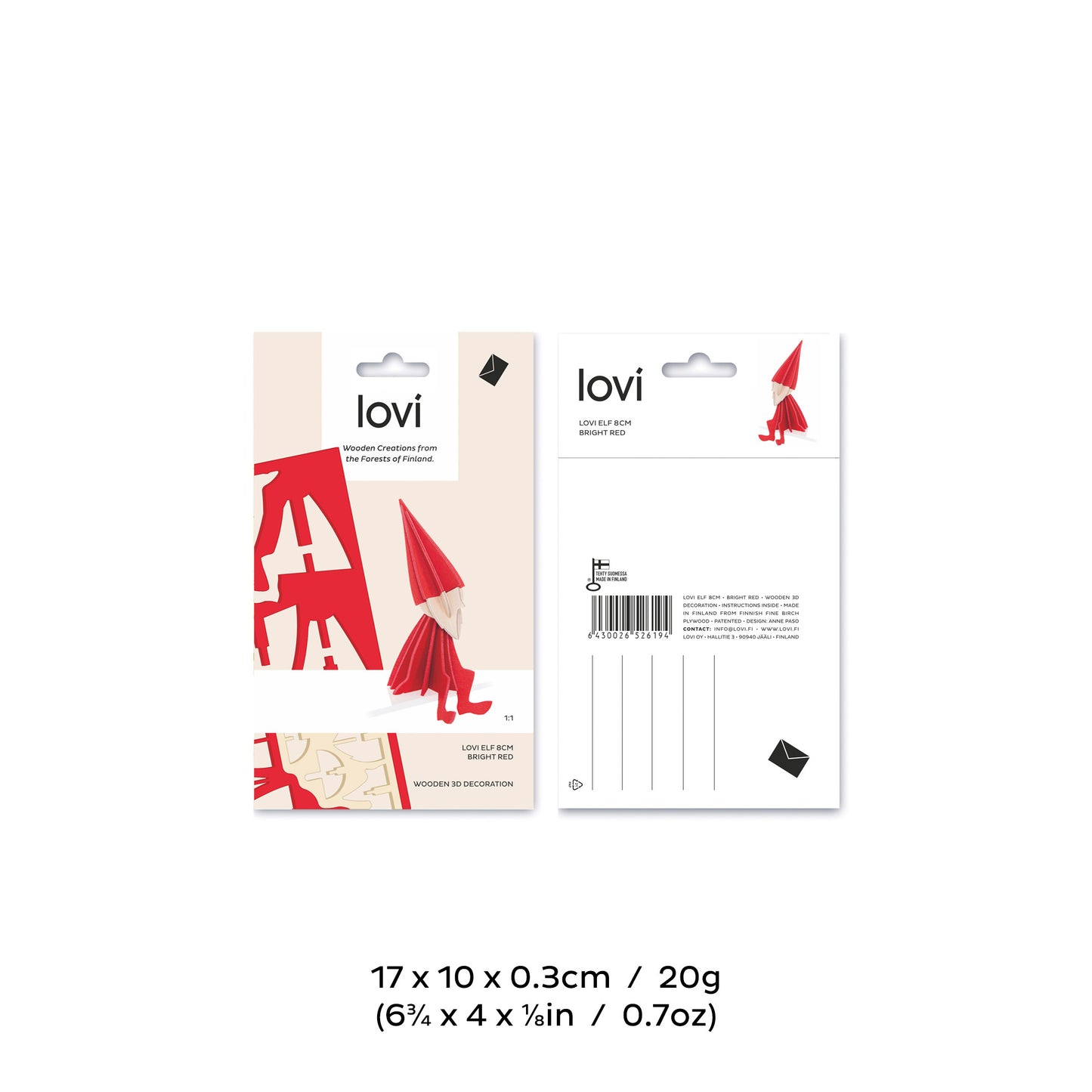 Lovi Christmas Elf Decoration