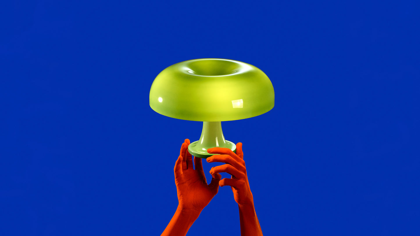 Artemide Nessino Table Lamp Special Edition Green