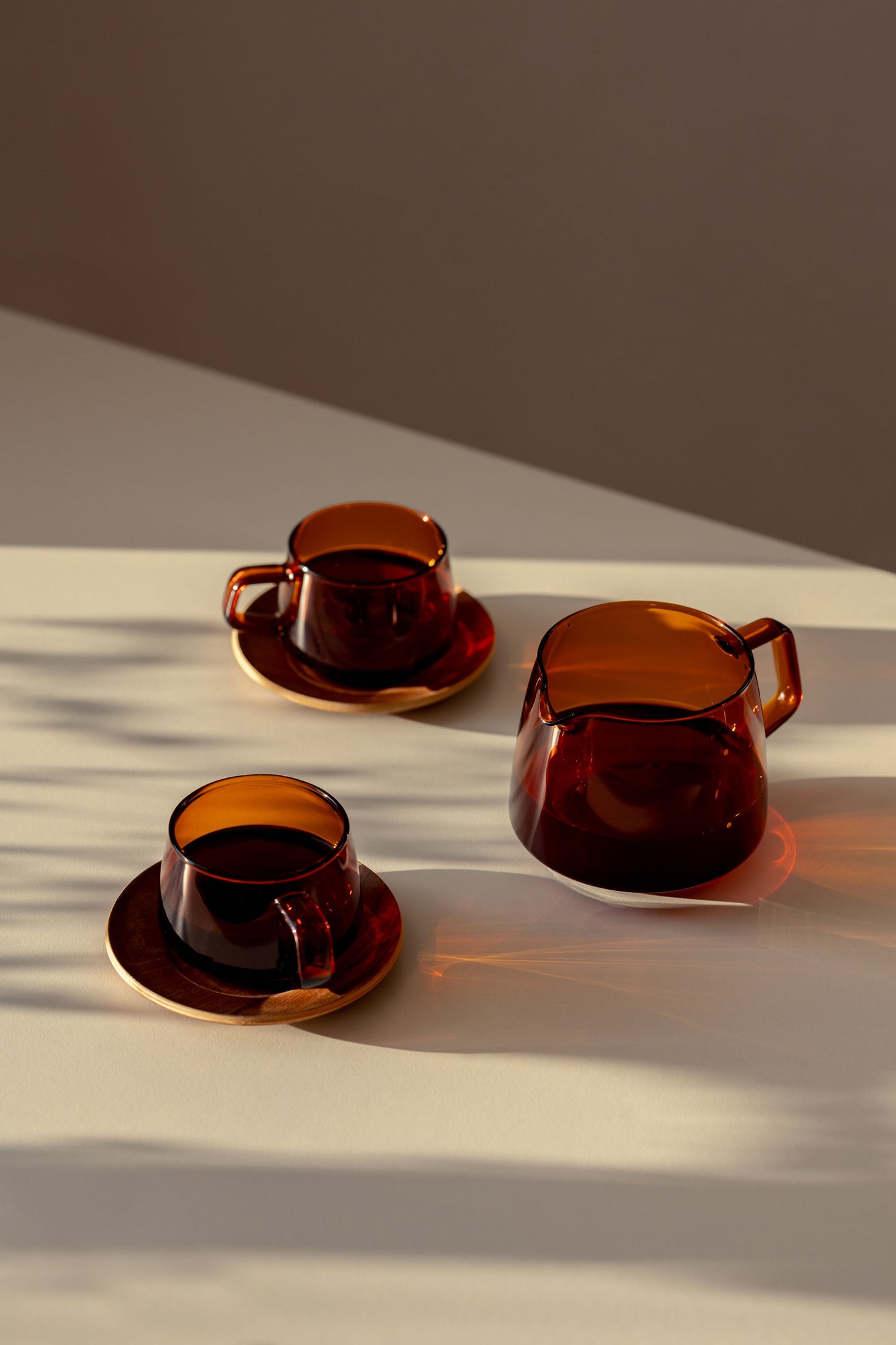 Kinto Sepia Cup and Saucer 270ml