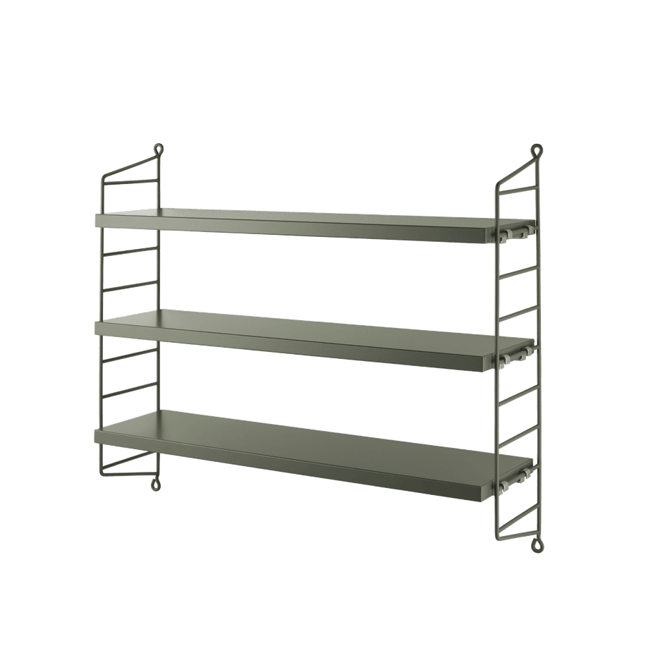 String Pocket Shelving - Sage/Sage