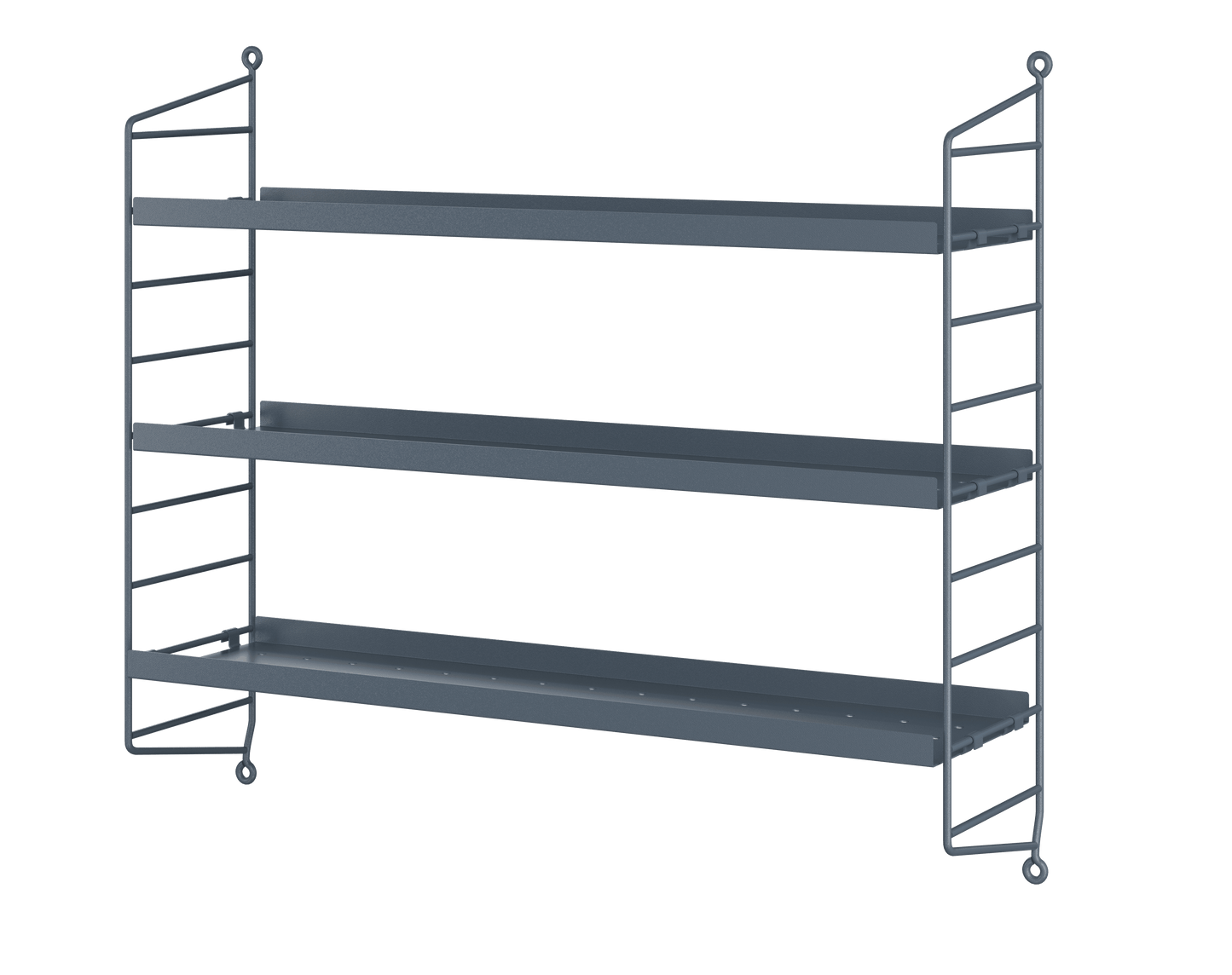 String Pocket Shelving Metal - Sergelgrå/Sergelgrå