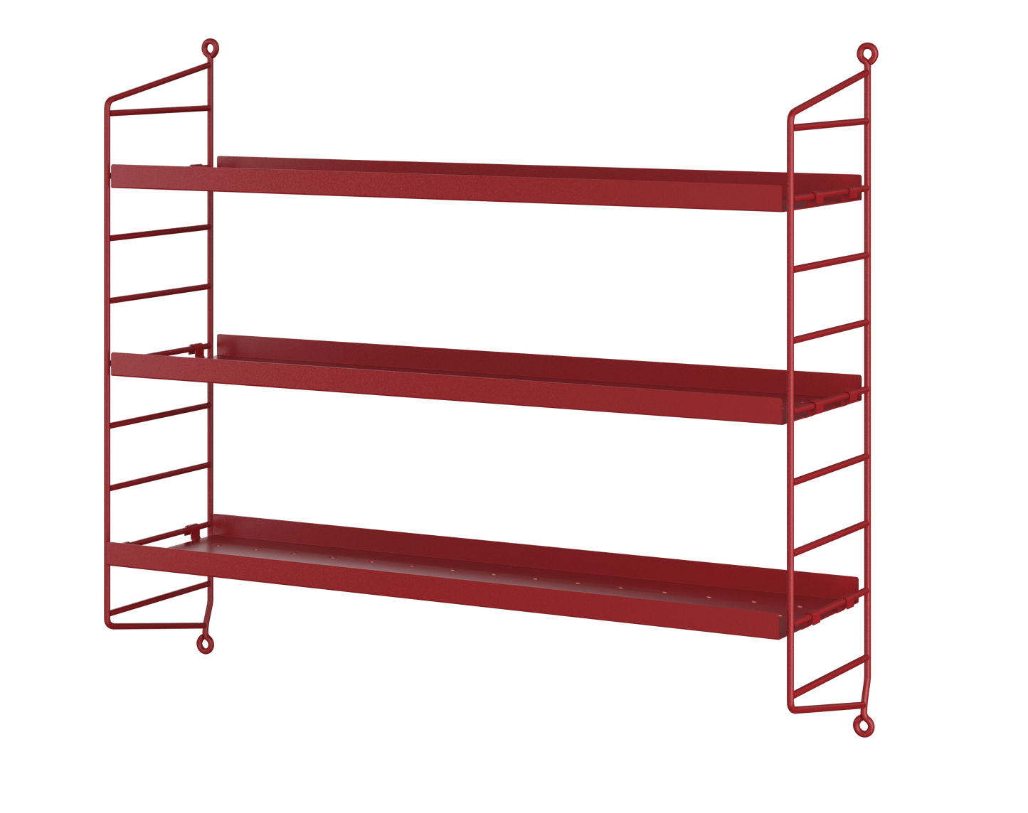 String Pocket Shelving Metal - Oxtorgsröd/Oxtorgsröd