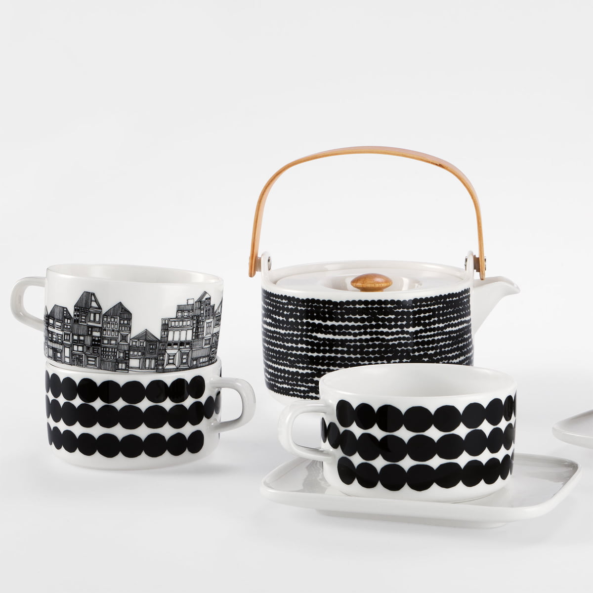 Marimekko Oiva/Siirtolapuutarha Teapot 7 dl
