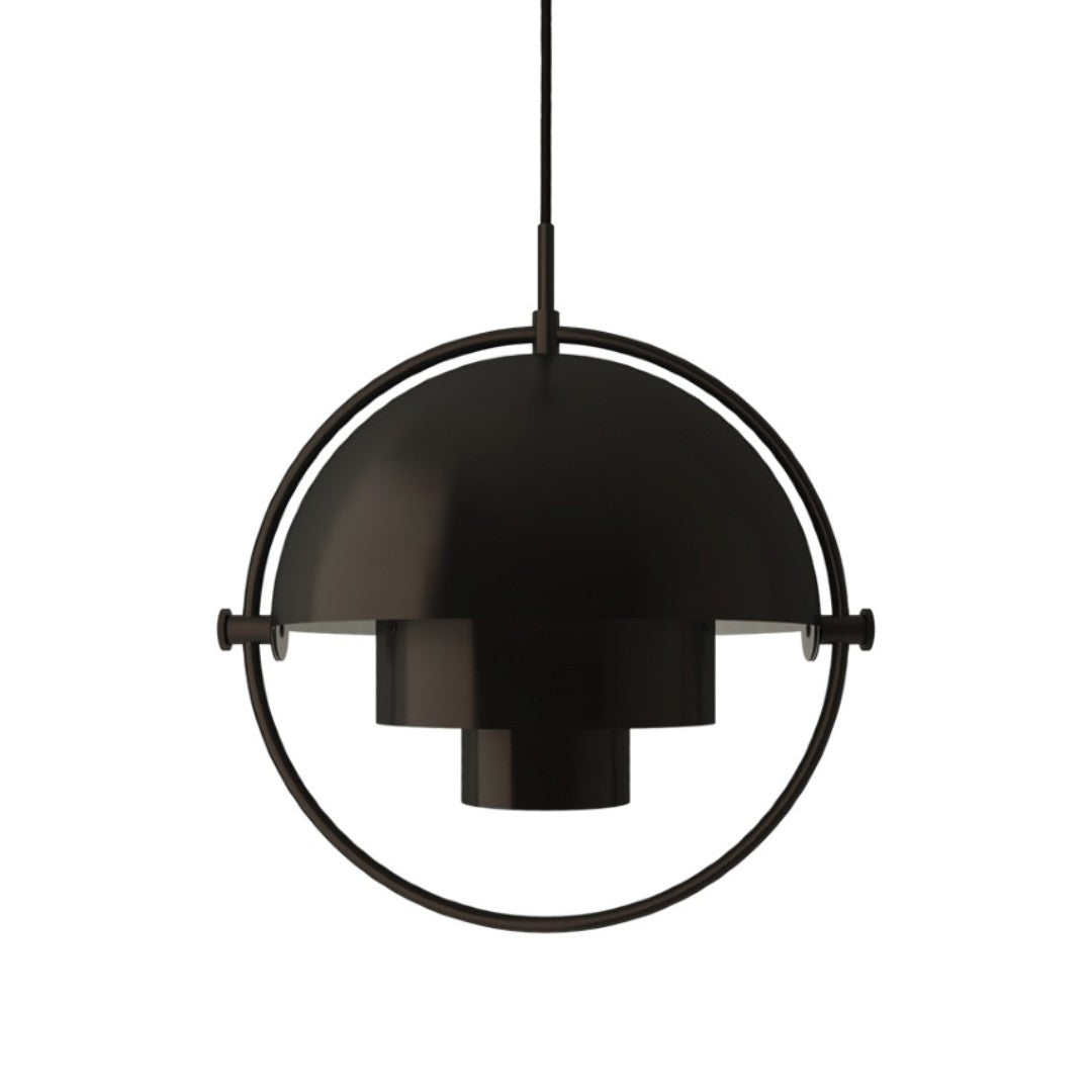 GUBI Multi-Lite Pendant Light Black Brass
