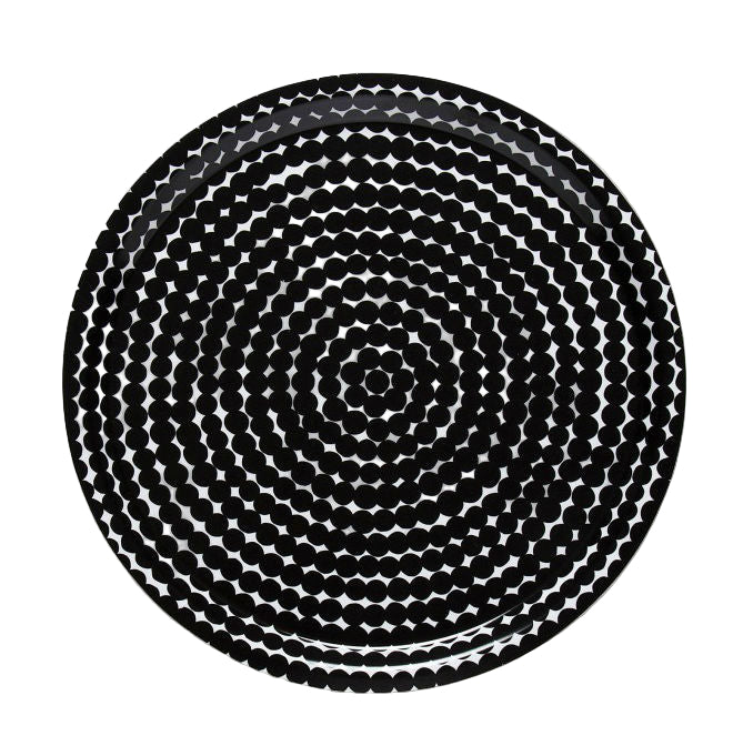 Marimekko Black Räsymatto Plywood Tray