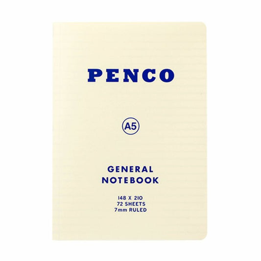 Notable Designs Hightide Penco Soft PP Notebook (Ruled A5) White